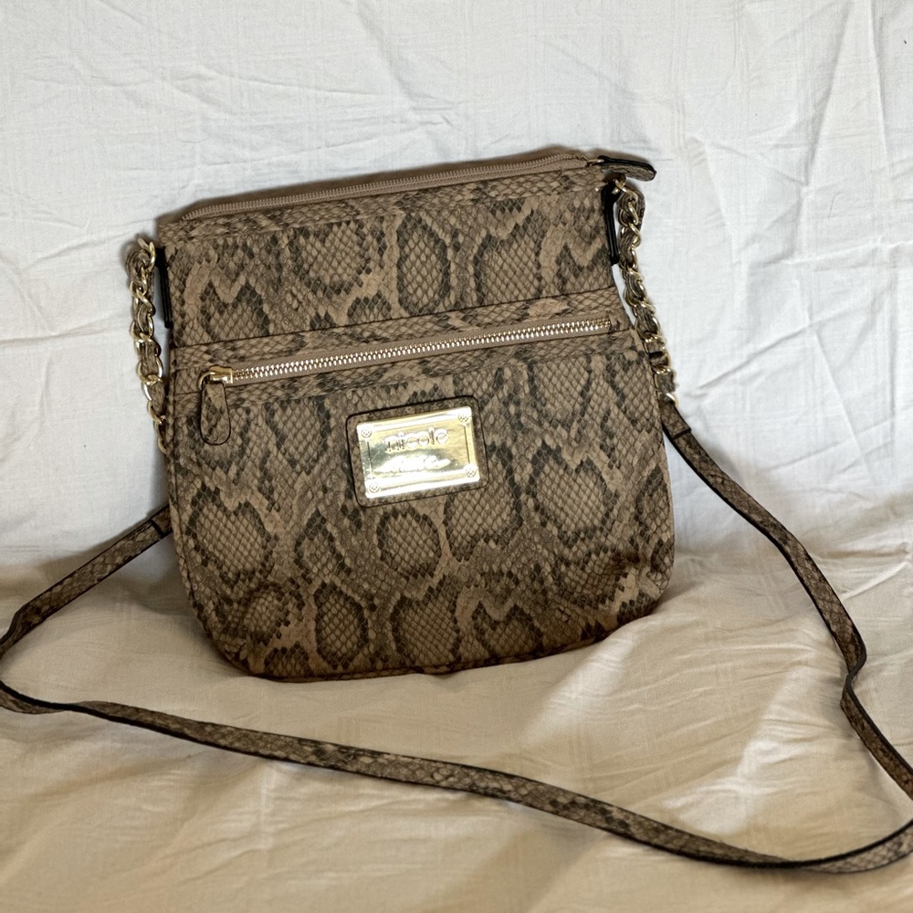 Nicole Miller Snakeskin Purse